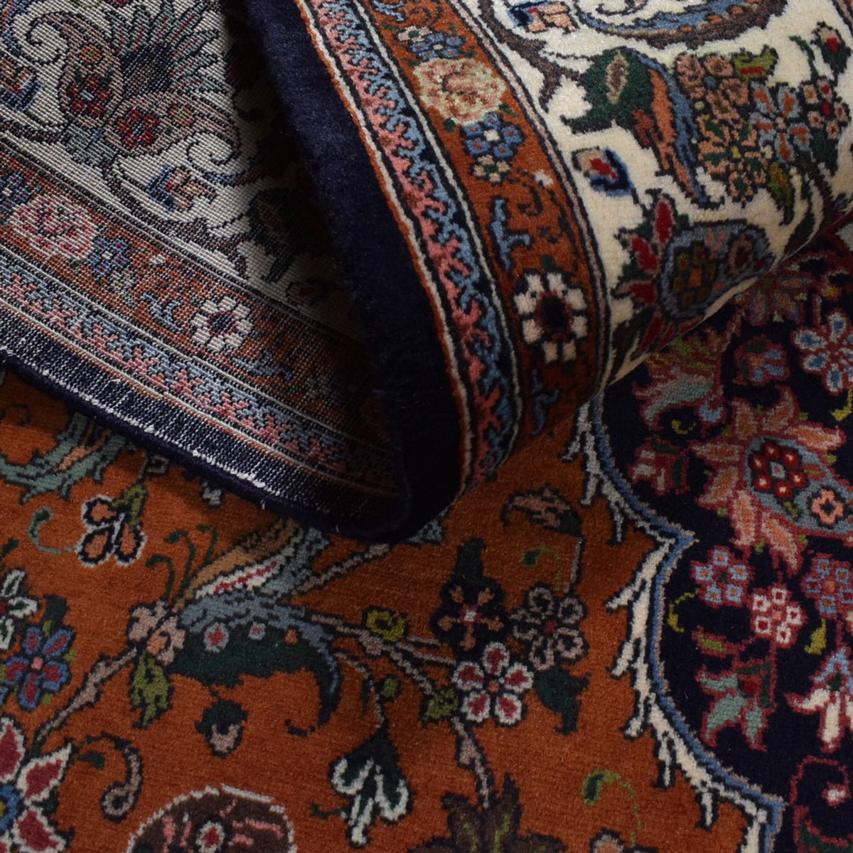 Persisk tæppe - Nomadisk - 303 x 206 cm - mørkerød