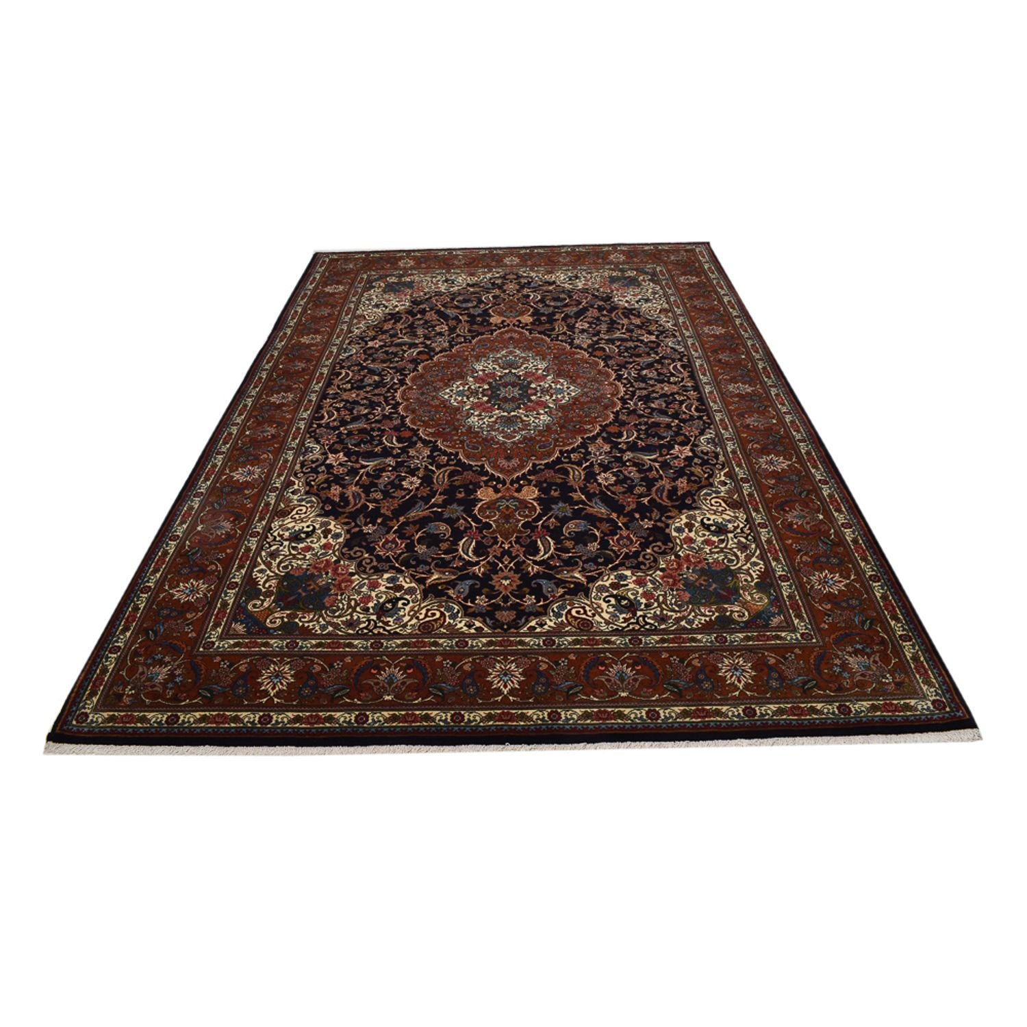 Persisk tæppe - Nomadisk - 298 x 205 cm - mørkerød