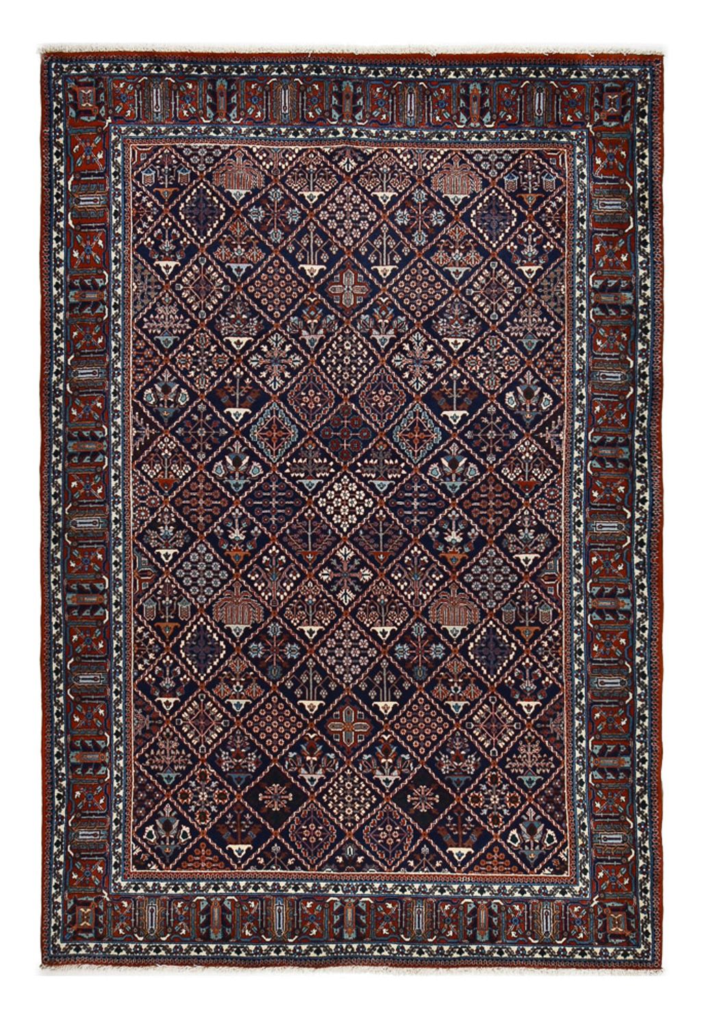 Persisk tæppe - Nomadisk - 300 x 202 cm - vin rød