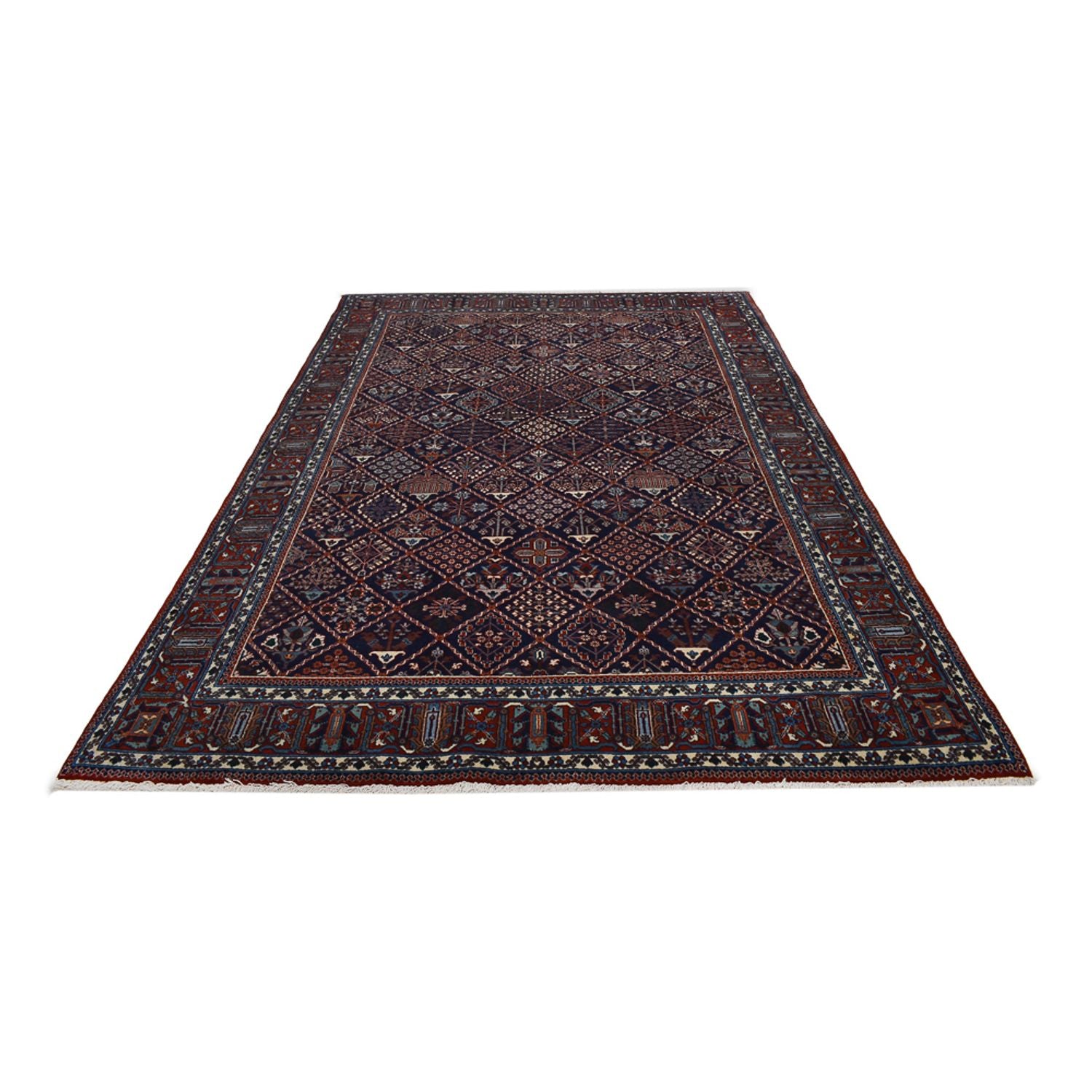 Persisk tæppe - Nomadisk - 300 x 202 cm - vin rød
