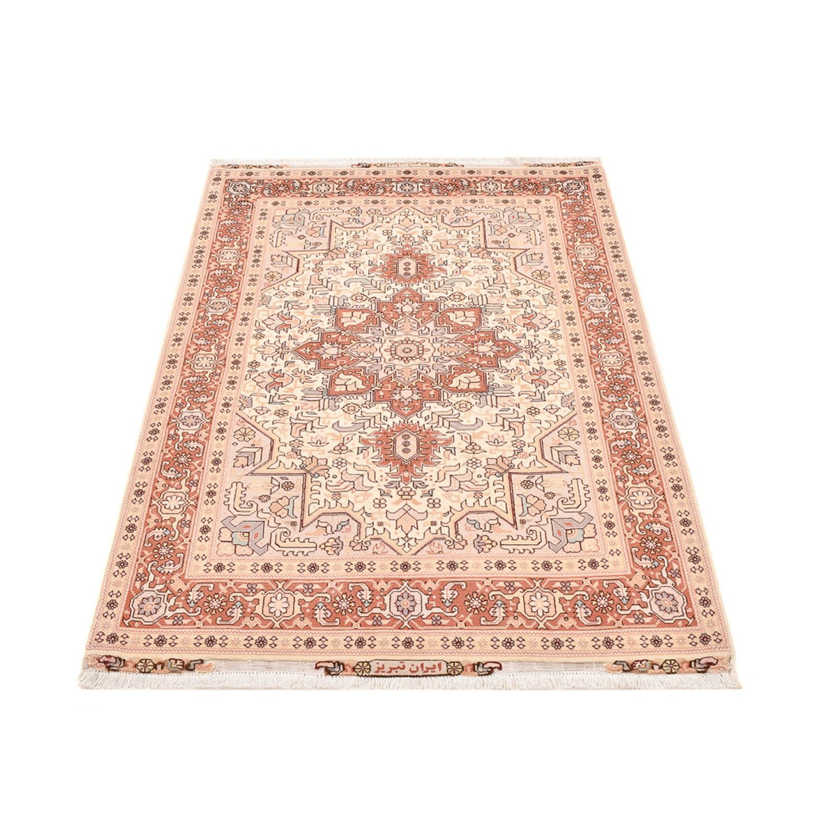 Persisk tæppe - Tabriz - Royal - 153 x 100 cm - lys beige