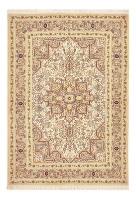 Persisk tæppe - Tabriz - Royal - 148 x 100 cm - lys beige