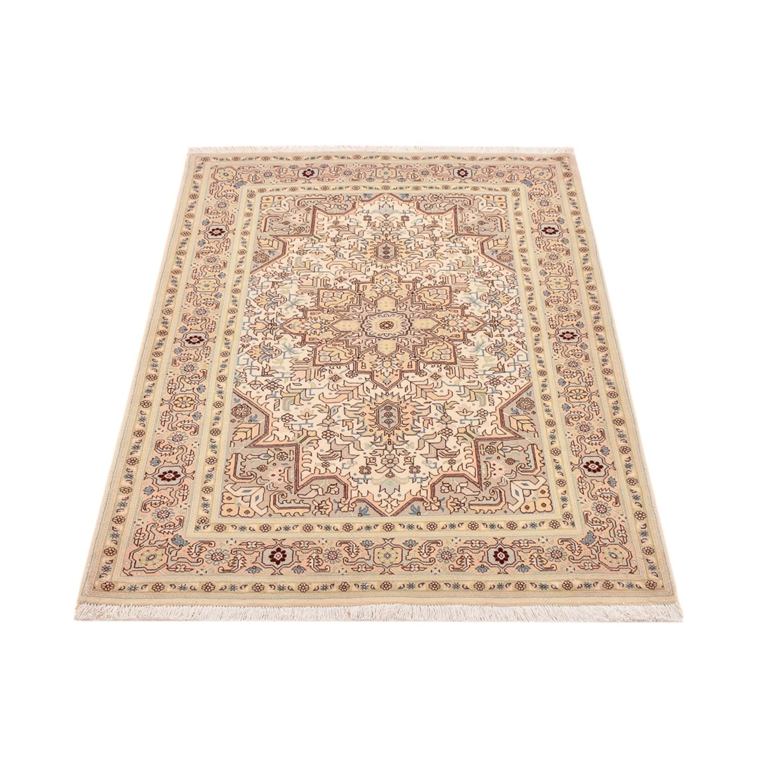 Persisk tæppe - Tabriz - Royal - 148 x 100 cm - lys beige