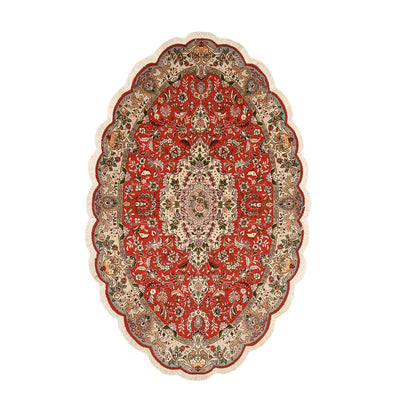 Persisk tæppe - Tabriz - Royal - 205 x 130 cm - rød
