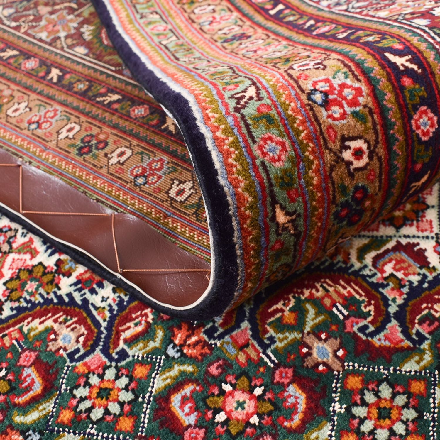 Persisk tæppe - Tabriz - Royal - 402 x 303 cm - mørk beige