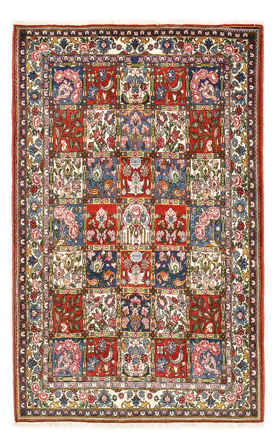 Persisk tæppe - Nomadisk - 205 x 128 cm - flerfarvet