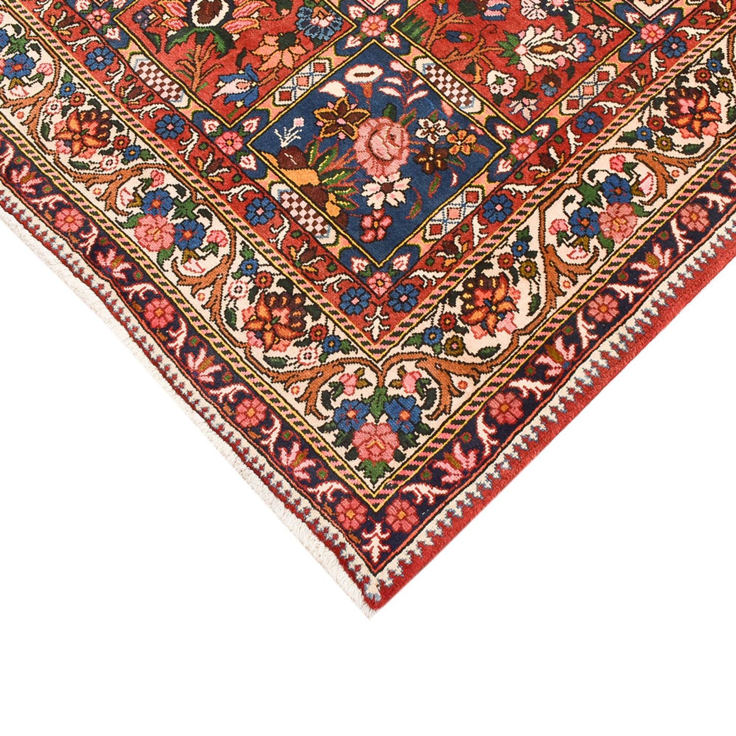 Persisk tæppe - Nomadisk - 195 x 139 cm - flerfarvet