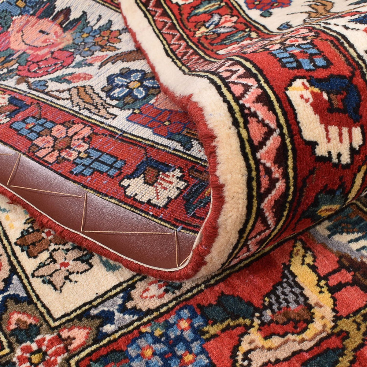 Persisk tæppe - Nomadisk firkantet  - 211 x 210 cm - flerfarvet