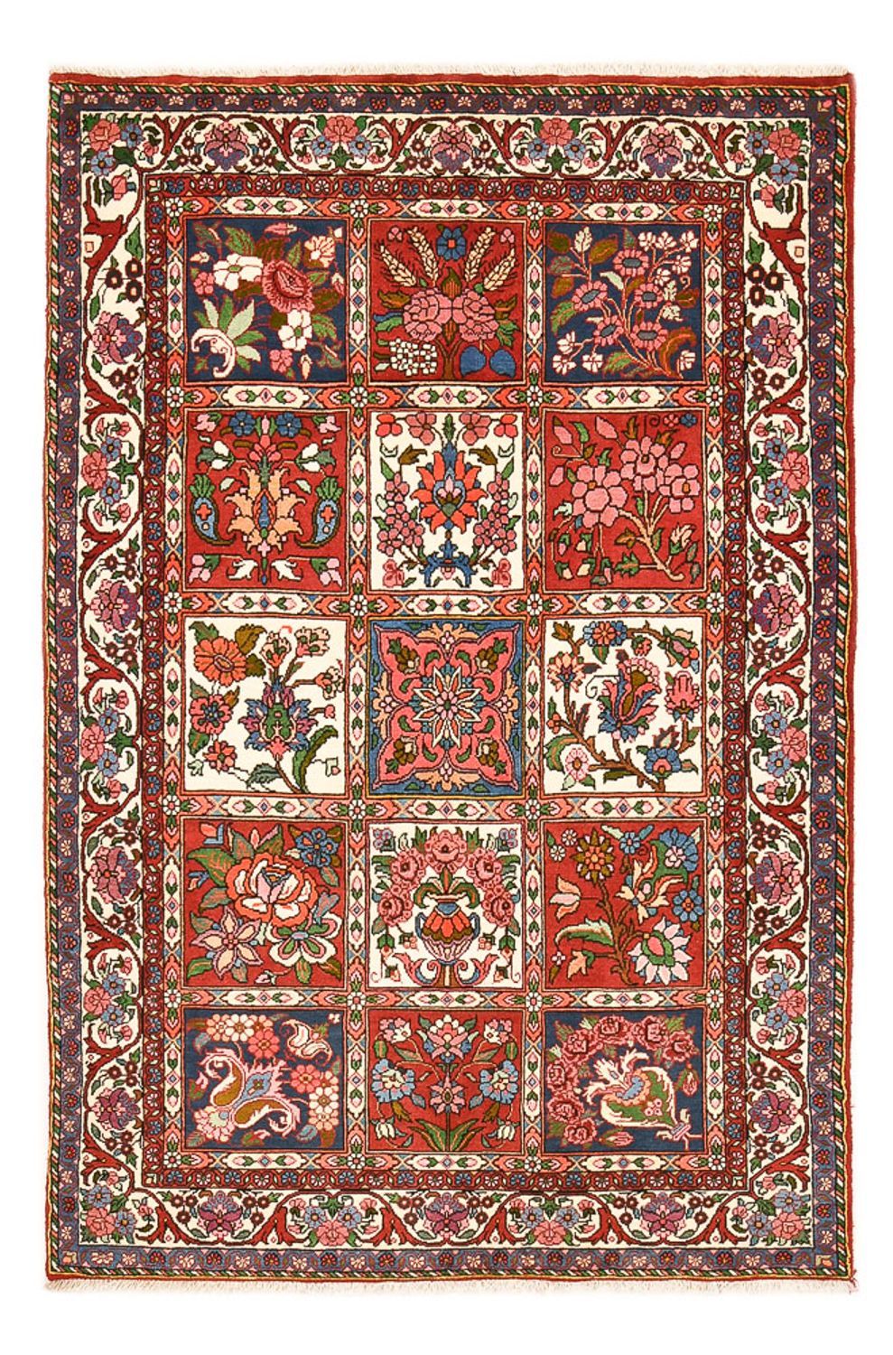 Persisk tæppe - Nomadisk - 205 x 133 cm - flerfarvet