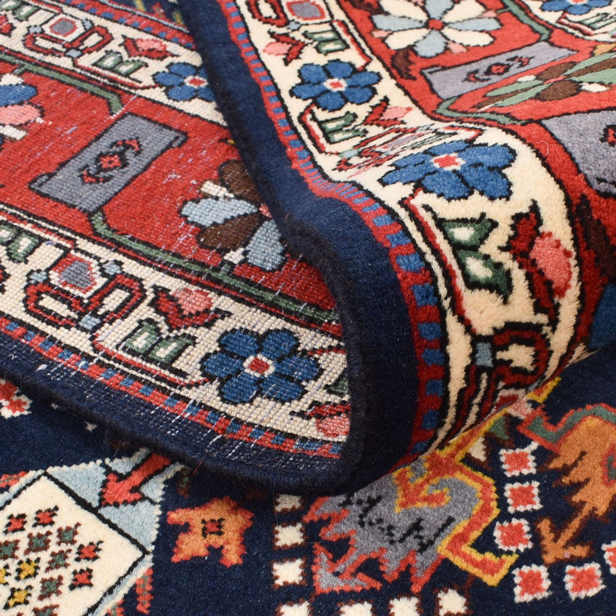 Persisk tæppe - Nomadisk - 206 x 140 cm - flerfarvet