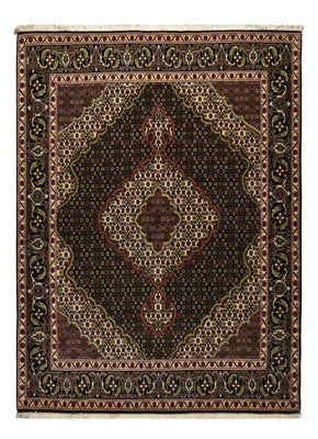 Persisk tæppe - Tabriz - Royal - 202 x 150 cm - mørkebrun