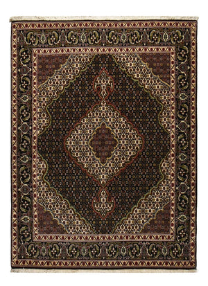 Persisk tæppe - Tabriz - Royal - 202 x 150 cm - mørkebrun
