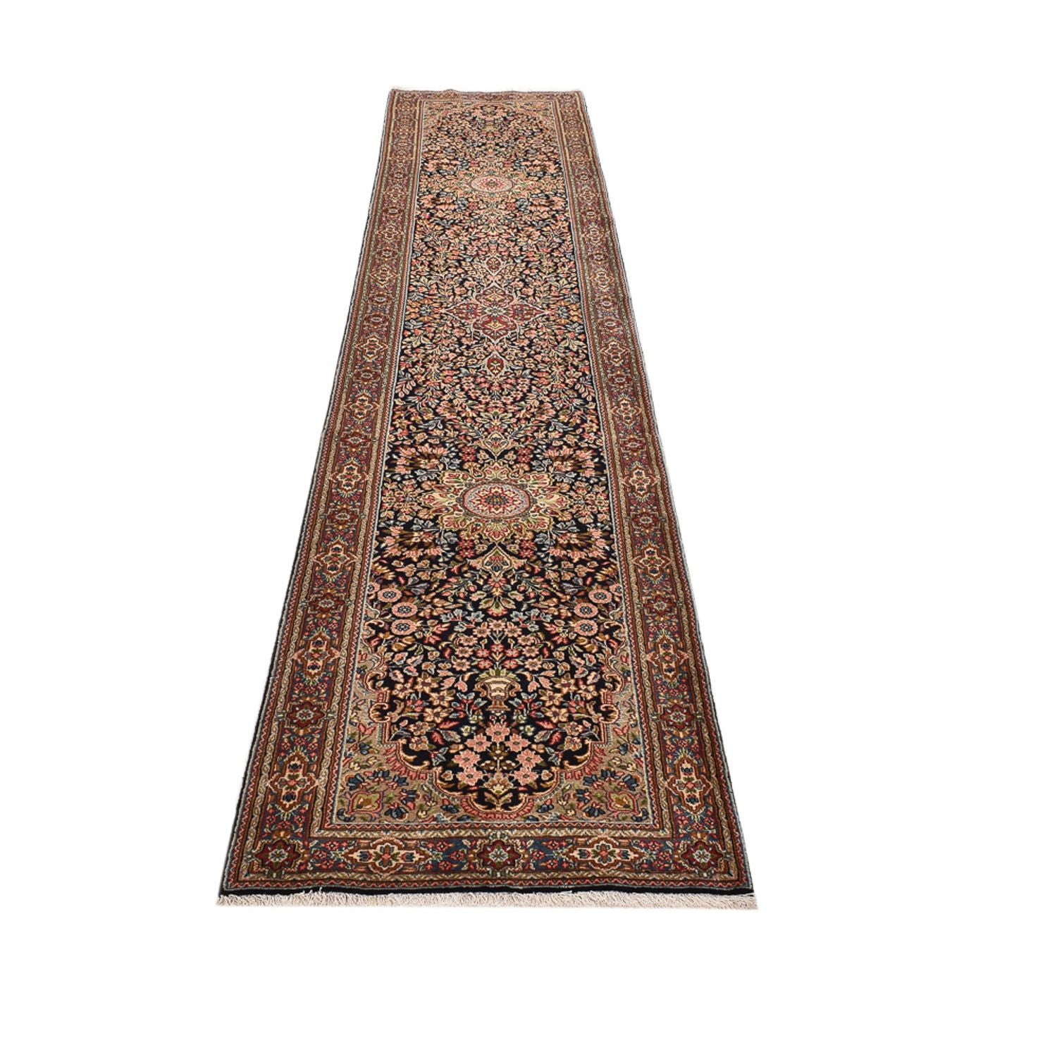 Løber Persisk tæppe - Royal - 408 x 82 cm - lys beige