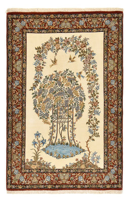 Persisk tæppe - Ghom - Royal - 201 x 129 cm - lys beige