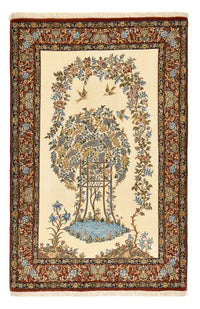 Persisk tæppe - Ghom - Royal - 201 x 129 cm - lys beige