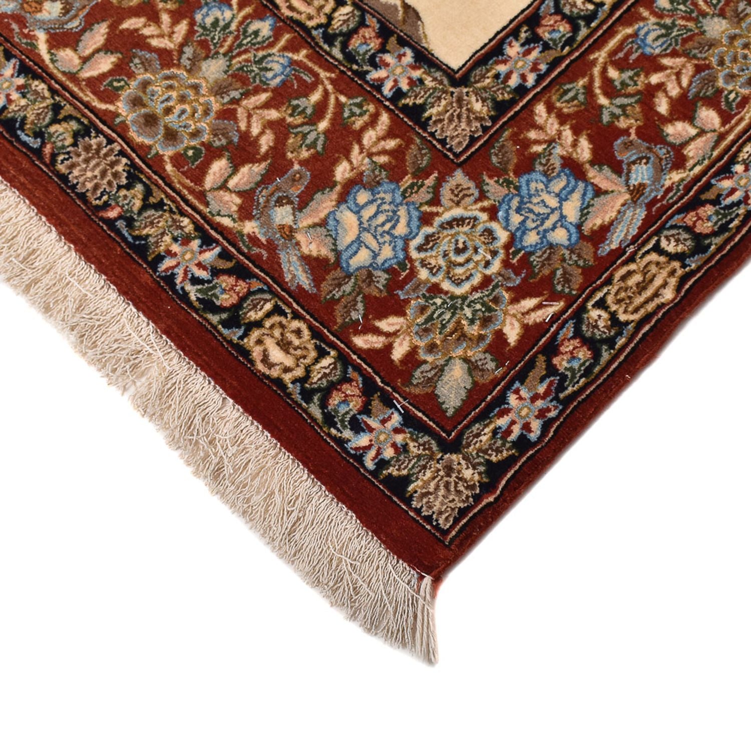 Persisk tæppe - Ghom - Royal - 201 x 129 cm - lys beige