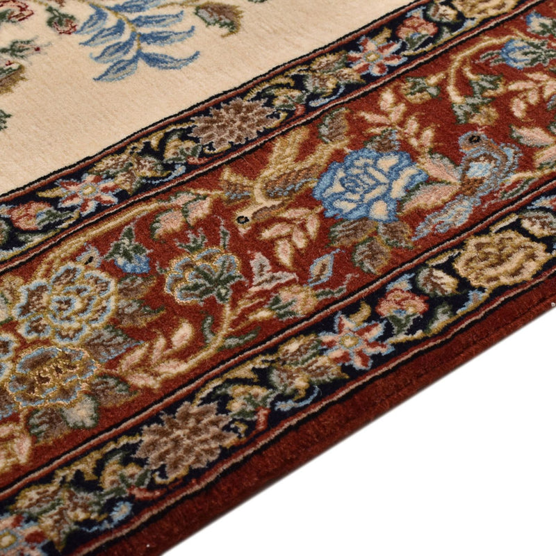 Persisk tæppe - Ghom - Royal - 201 x 129 cm - lys beige