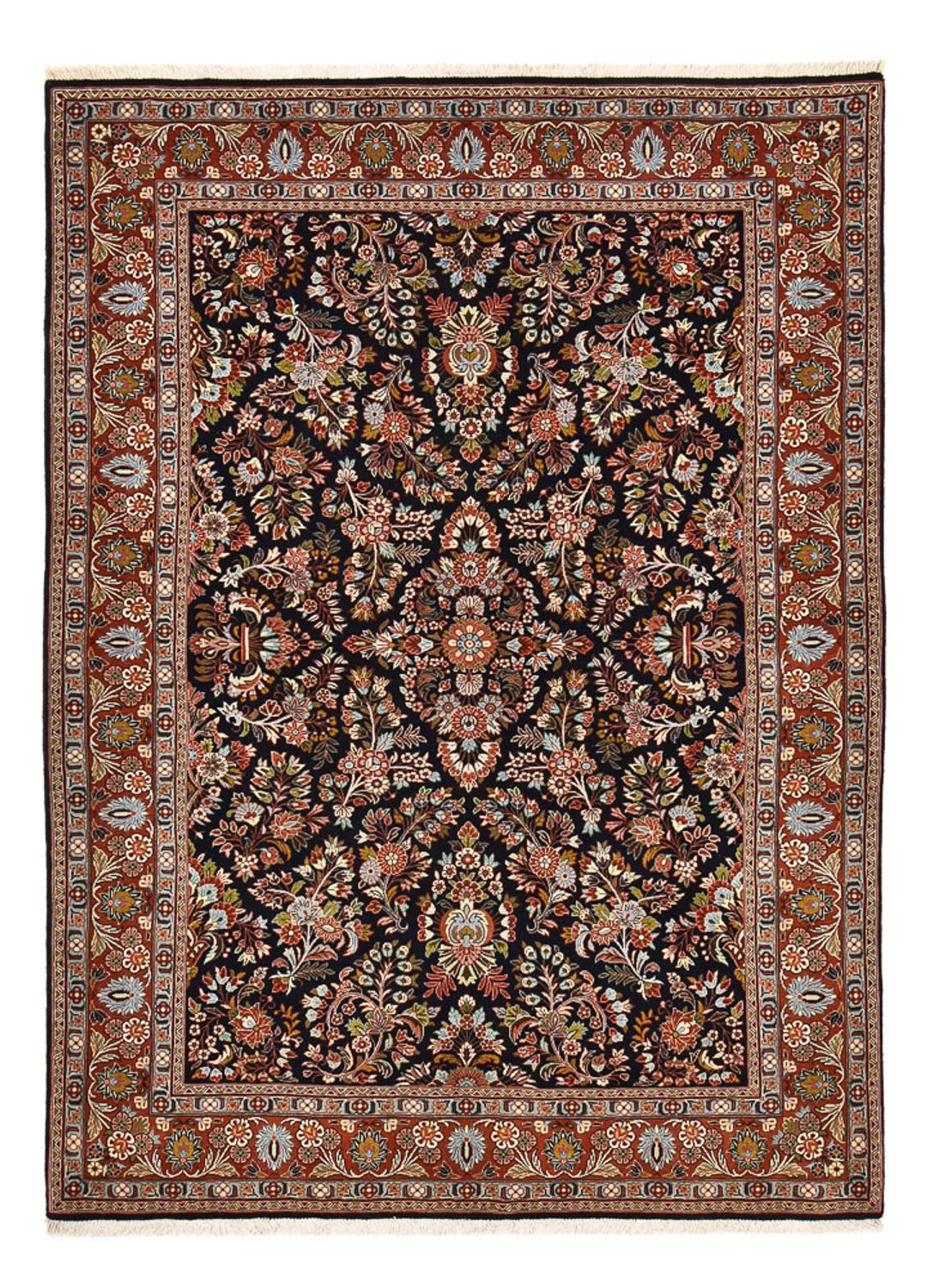 Persisk tæppe - Classic - 243 x 172 cm - mørkeblå