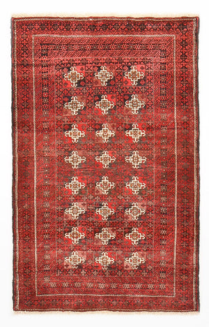 Baluch-tæppe - 150 x 99 cm - rød
