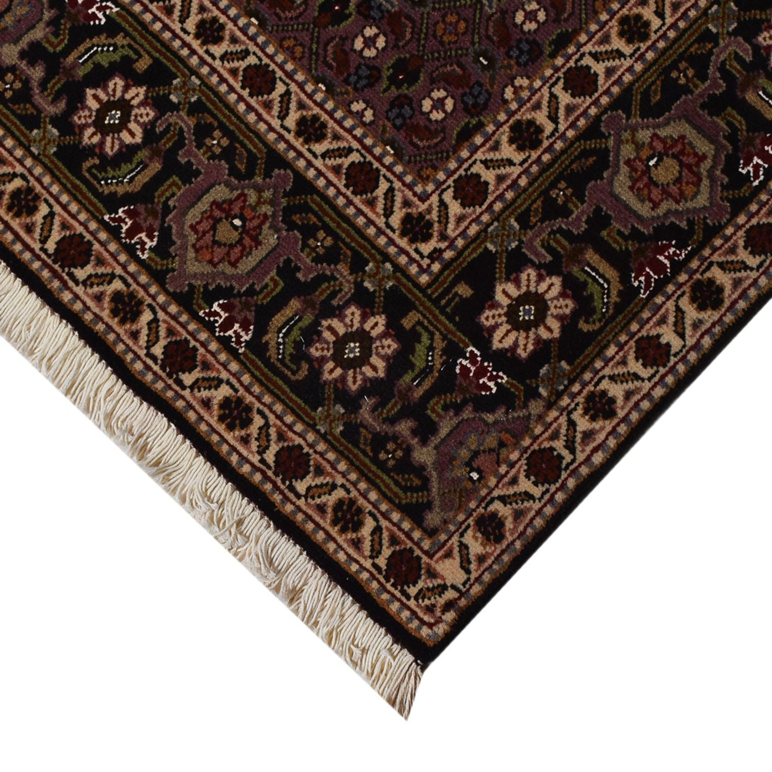 Persisk tæppe - Tabriz - Royal - 196 x 148 cm - mørkebrun