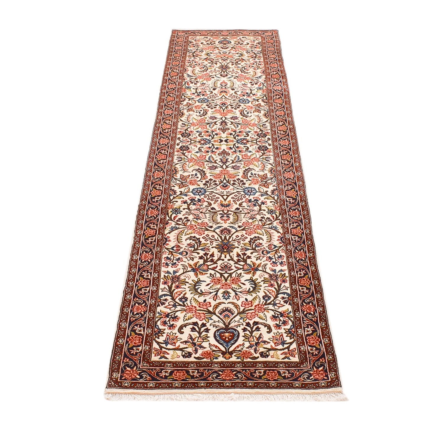Løber Persisk tæppe - Bijar - 328 x 73 cm - beige