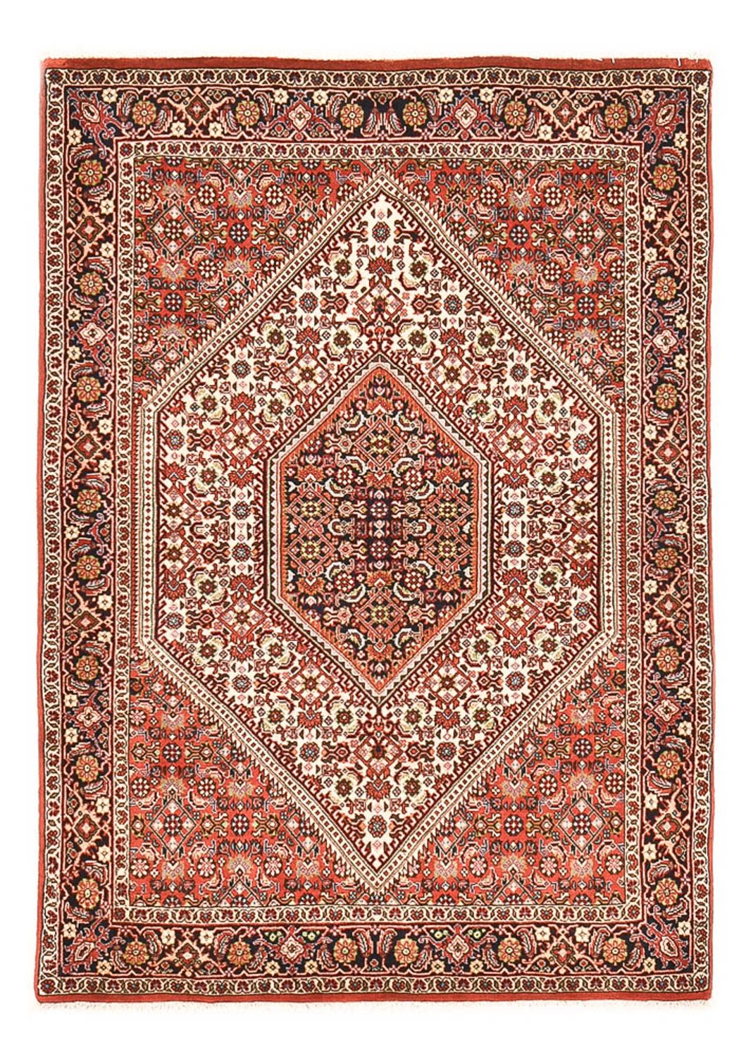Persisk tæppe - Bijar - 157 x 108 cm - rød