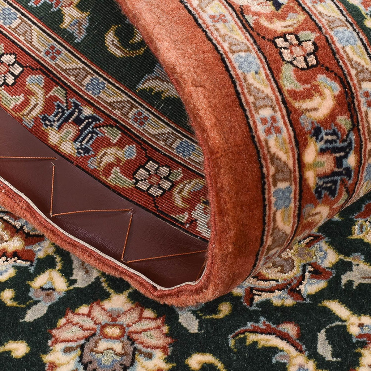 Løber Persisk tæppe - Ghom - Royal - 202 x 56 cm - mørkeblå