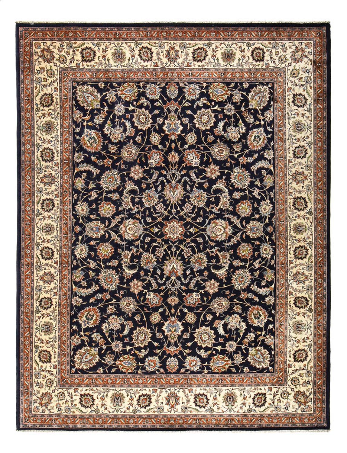 Persisk tæppe - Classic - Royal - 396 x 296 cm - mørkeblå