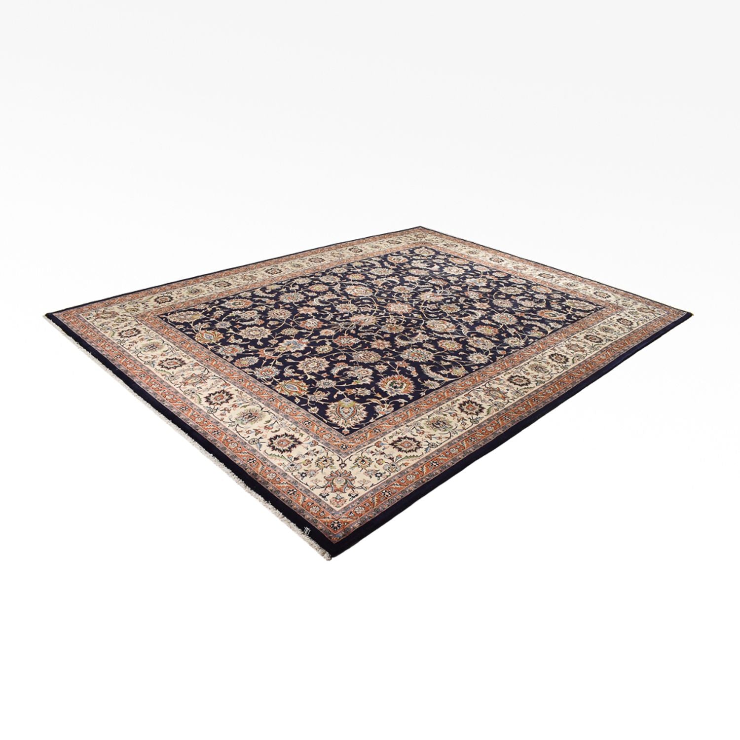 Persisk tæppe - Classic - Royal - 396 x 296 cm - mørkeblå