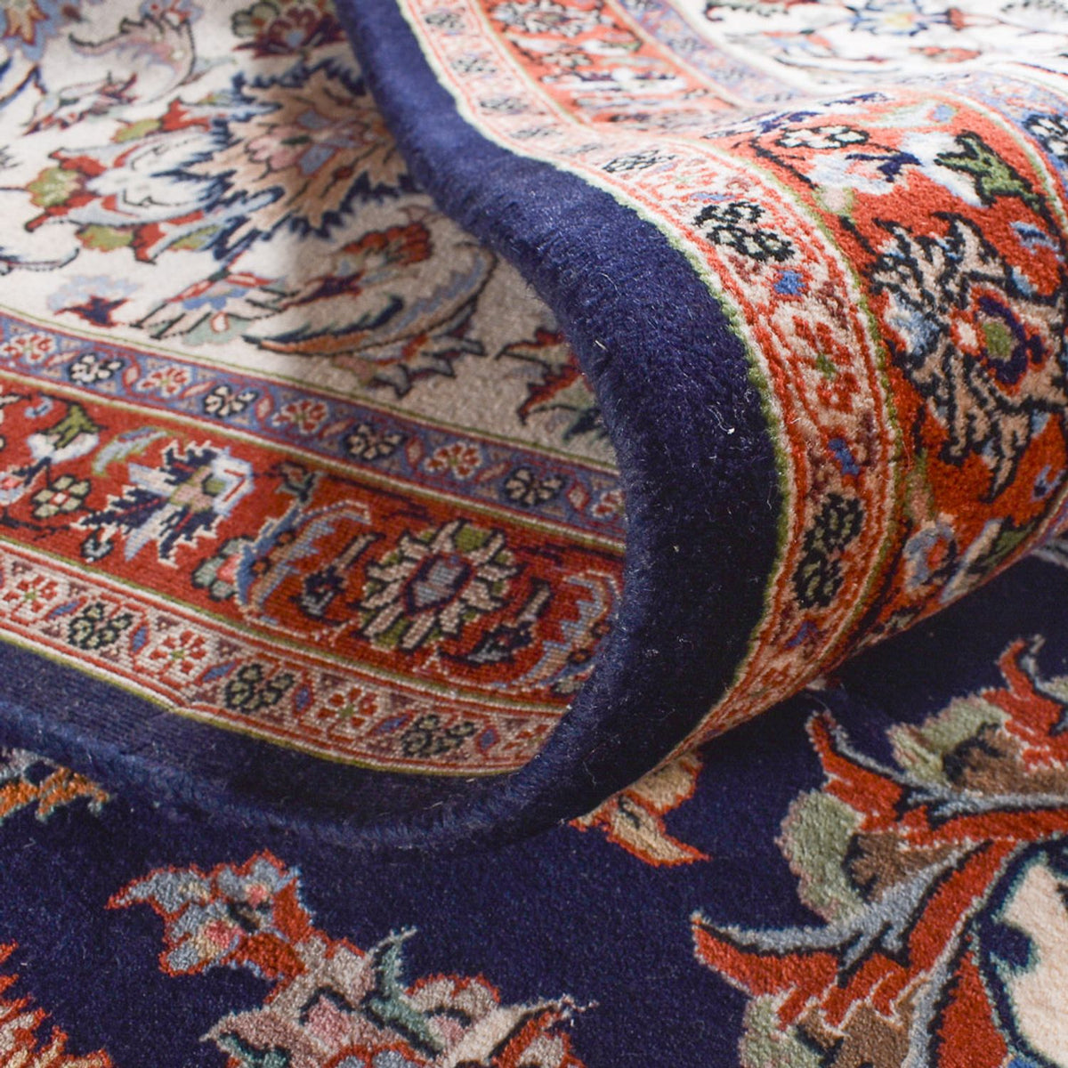 Persisk tæppe - Classic - 588 x 400 cm - mørkeblå