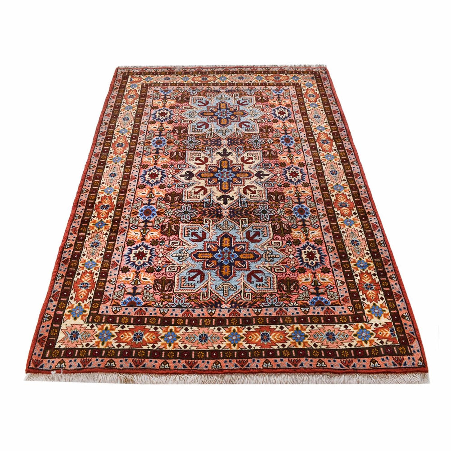Persisk tæppe - Bijar - 207 x 132 cm - flerfarvet