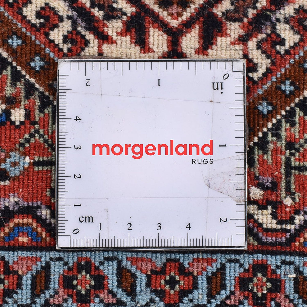 Løber Persisk tæppe - Bijar - 400 x 83 cm - lysrød