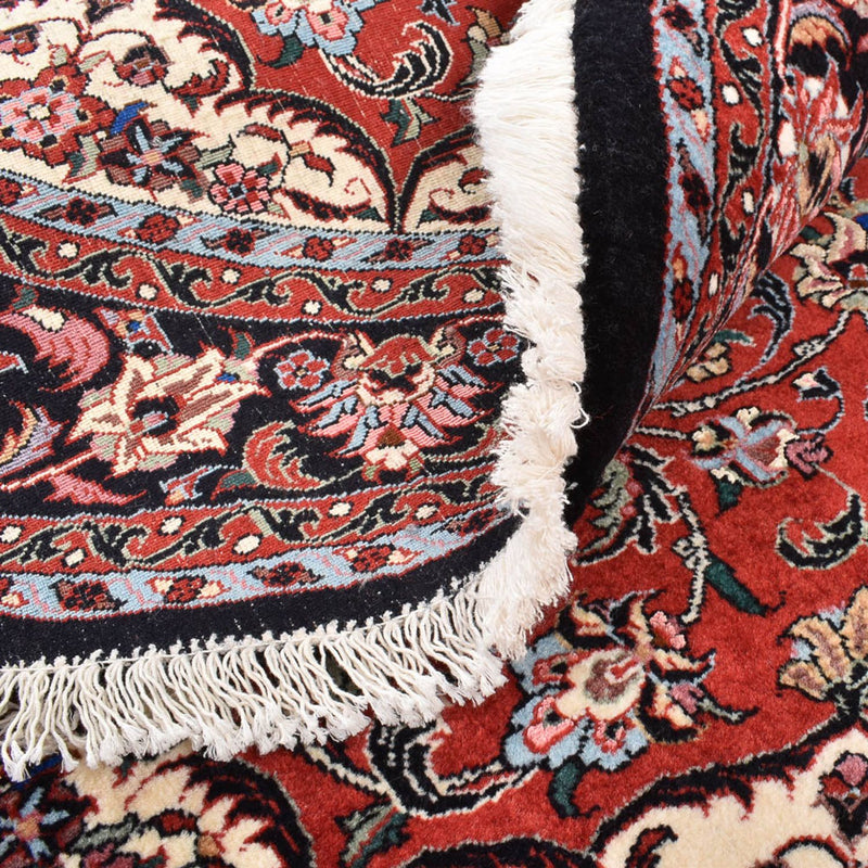 Persisk tæppe - Bijar rundt  - 150 x 150 cm - rød