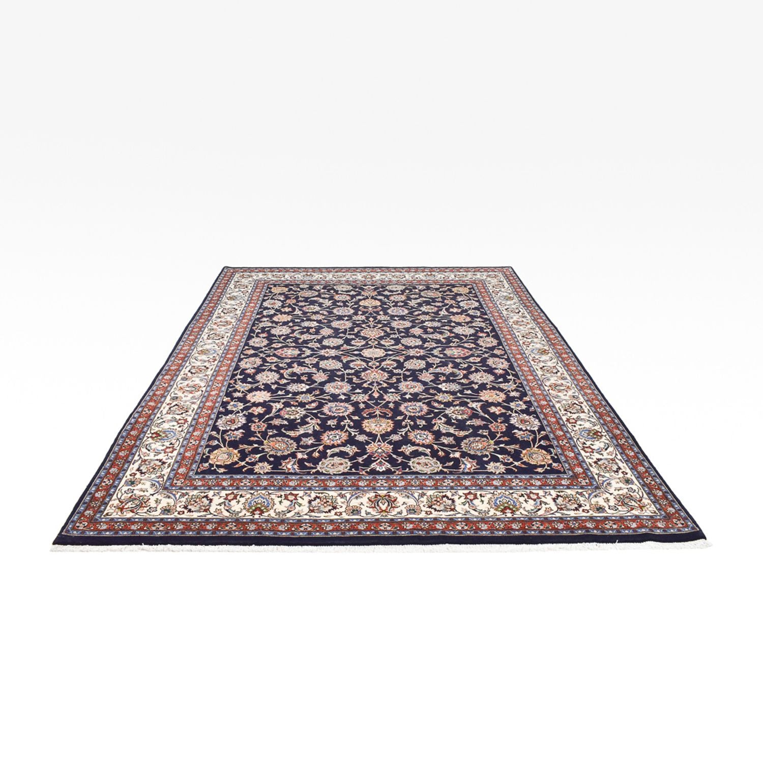 Persisk tæppe - Classic - Royal - 346 x 246 cm - mørkeblå