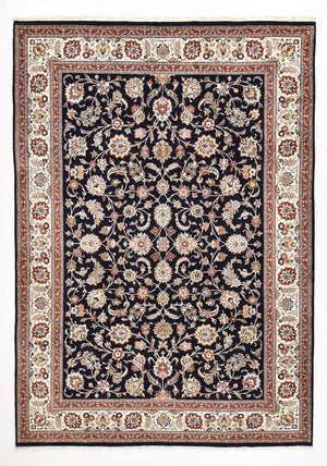 Persisk tæppe - Classic - Royal - 350 x 248 cm - mørkeblå