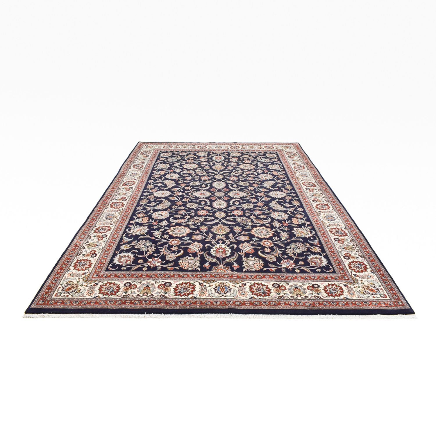 Persisk tæppe - Classic - Royal - 350 x 248 cm - mørkeblå