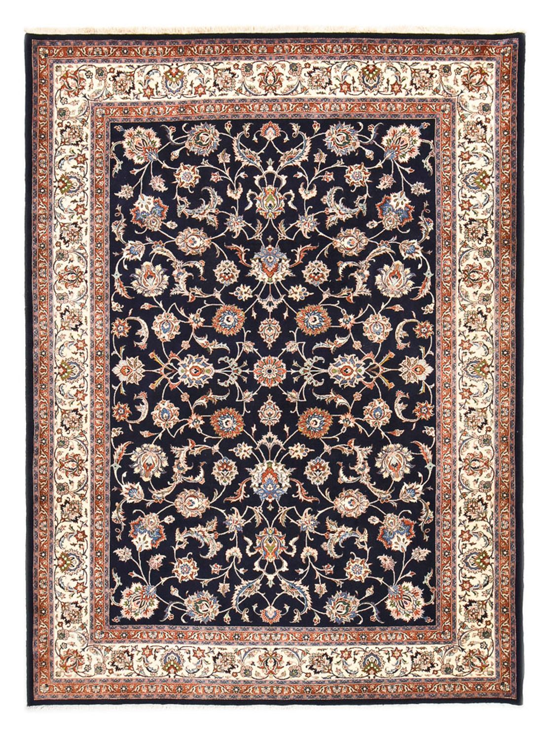 Persisk tæppe - Classic - Royal - 343 x 255 cm - mørkeblå