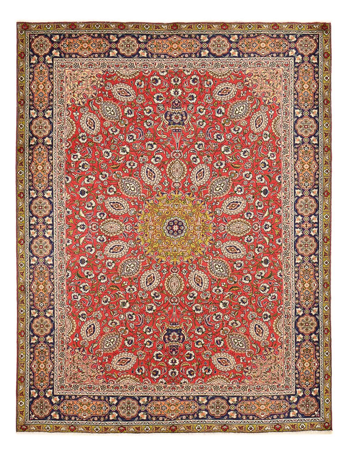 Persisk tæppe - Tabriz - Royal - 345 x 261 cm - rød