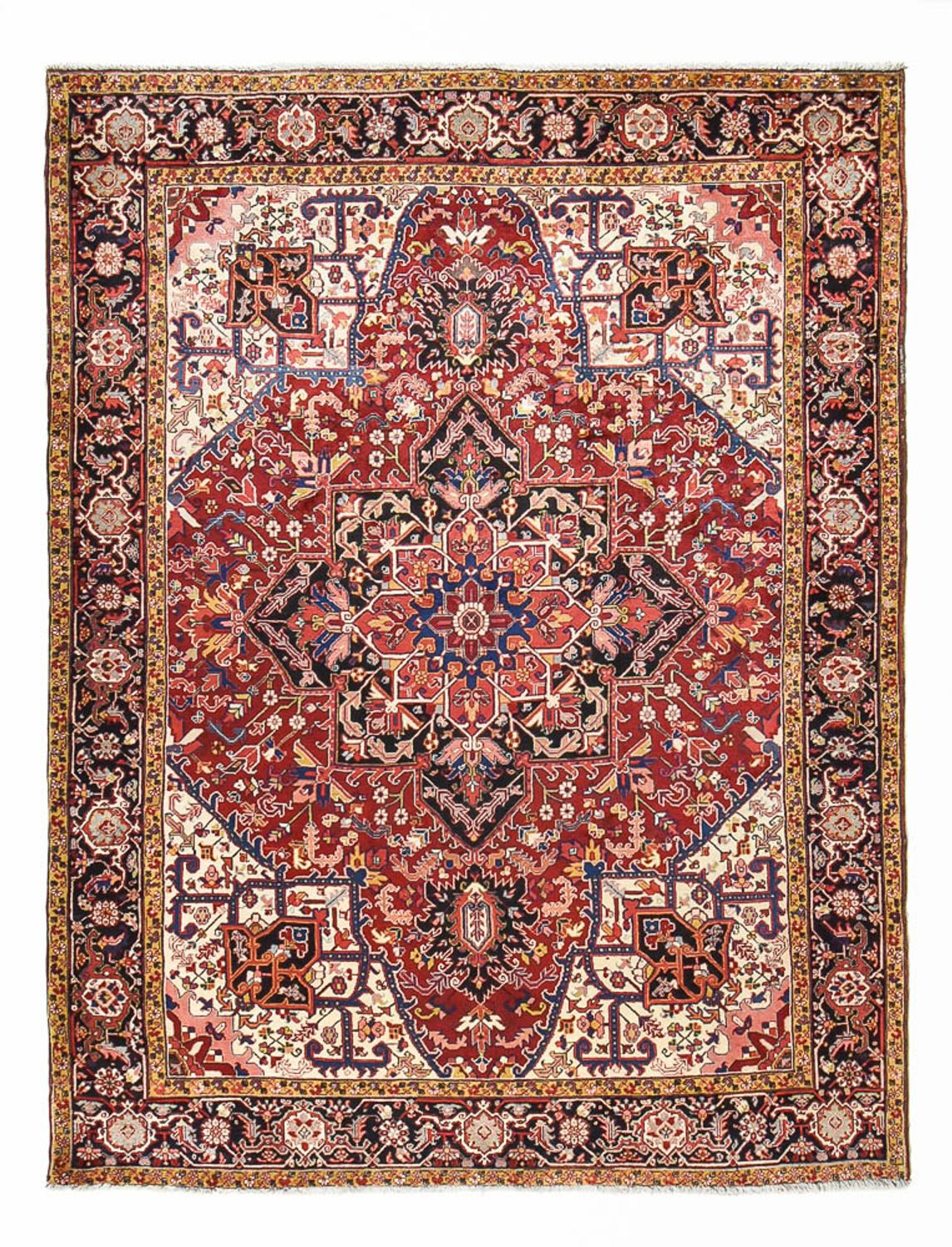 Persisk tæppe - Nomadisk - 335 x 255 cm - bordeaux rød