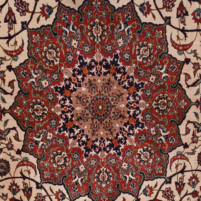 Persisk tæppe - Isfahan - Premium - 518 x 314 cm - creme
