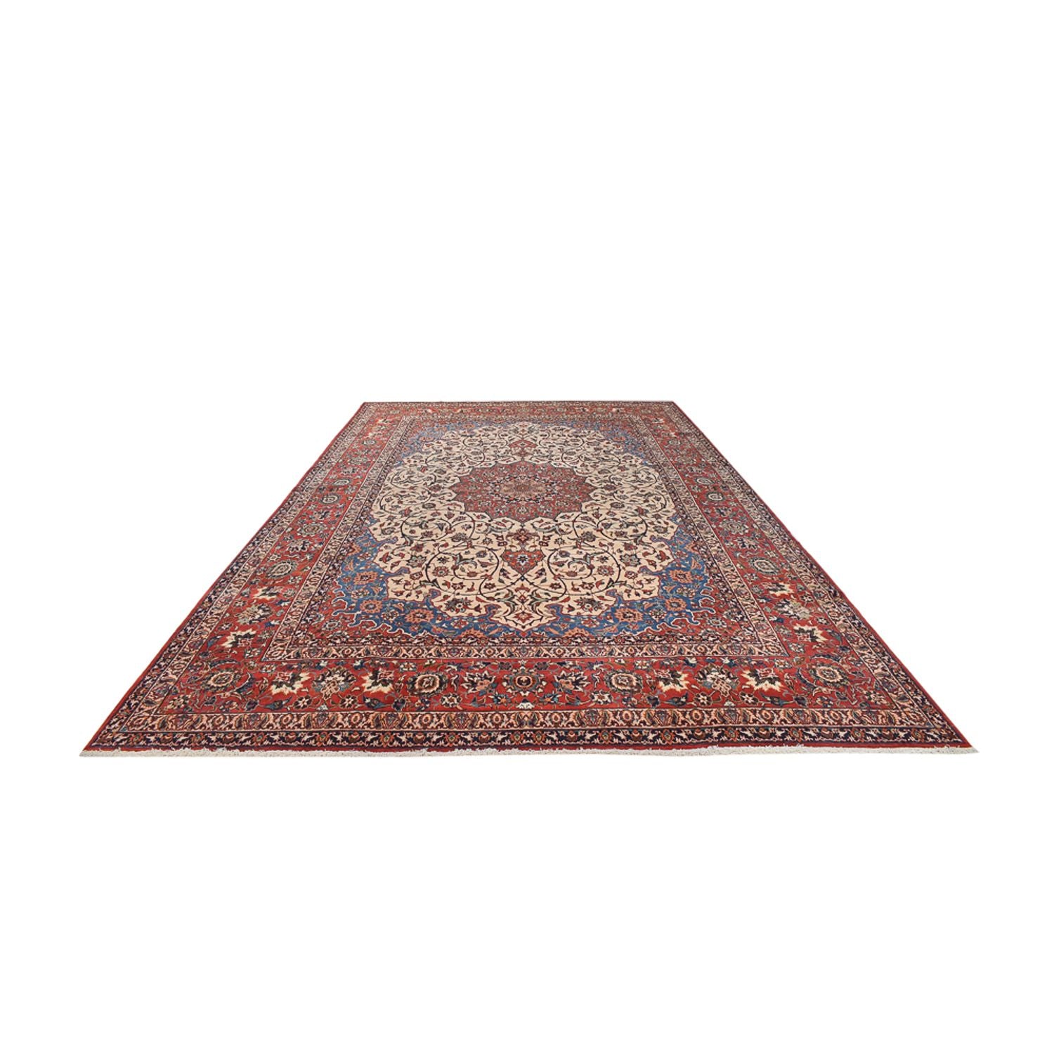Persisk tæppe - Isfahan - Premium - 518 x 314 cm - creme