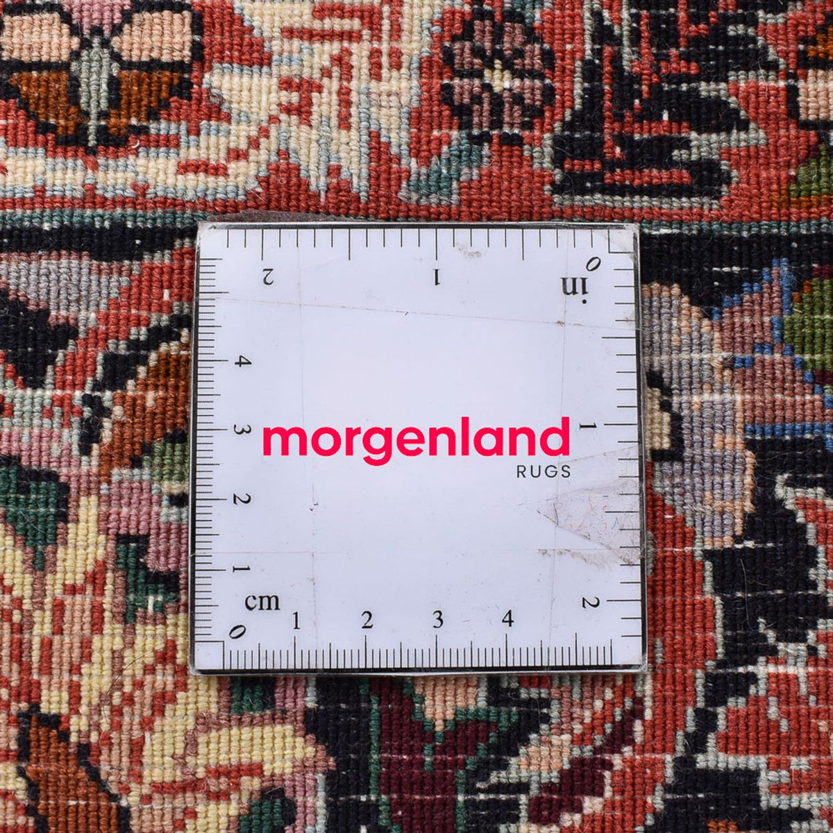 Persisk tæppe - Bijar - 250 x 200 cm - mørkerød