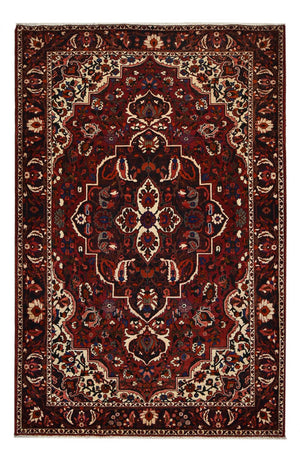 Persisk tæppe - Nomadisk - 313 x 203 cm - mørkerød