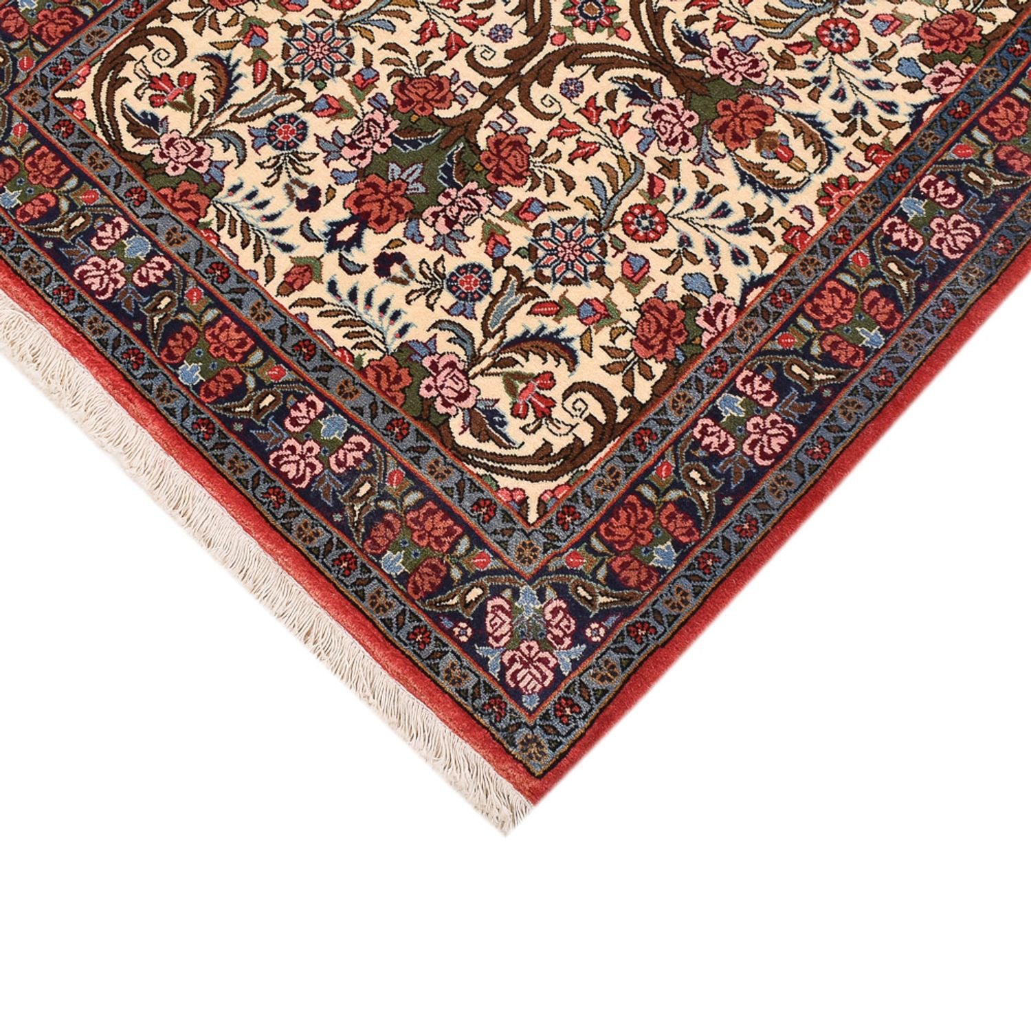 Løber Persisk tæppe - Bijar - 400 x 92 cm - beige