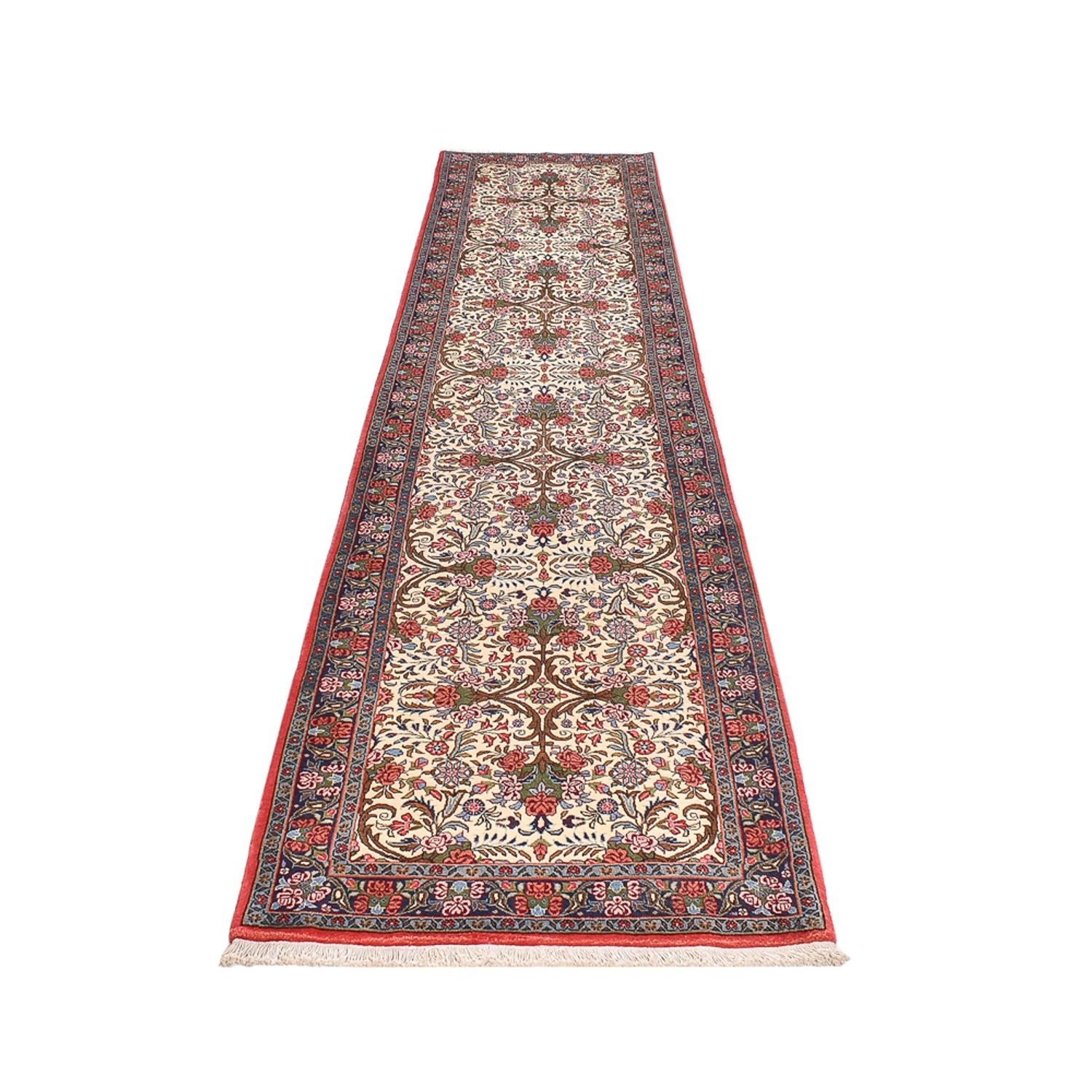Løber Persisk tæppe - Bijar - 400 x 92 cm - beige