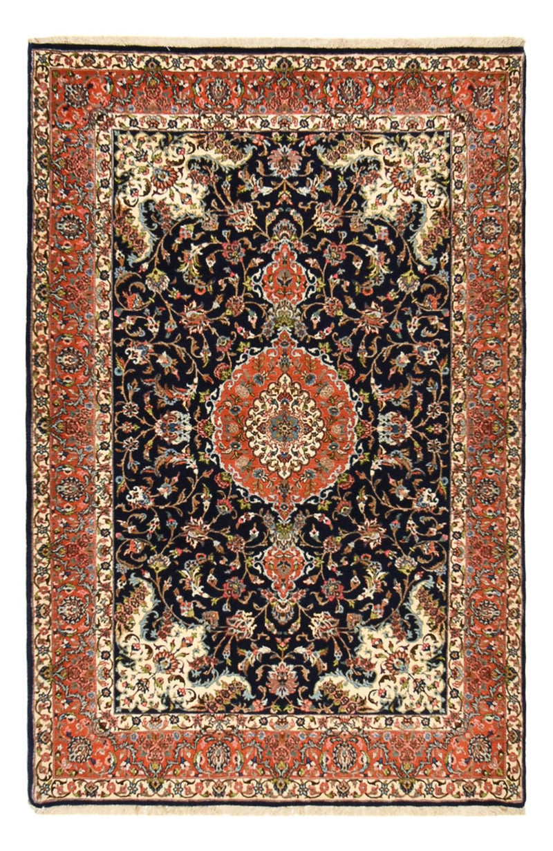 Persisk tæppe - Ghom - Royal - 205 x 137 cm - mørkeblå