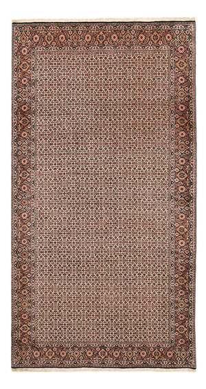 Persisk tæppe - Bijar oval  - 395 x 203 cm - rust