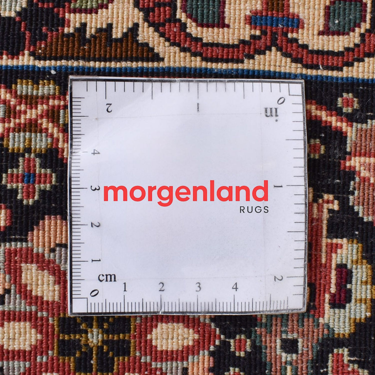 Persisk tæppe - Bijar oval  - 395 x 203 cm - rust