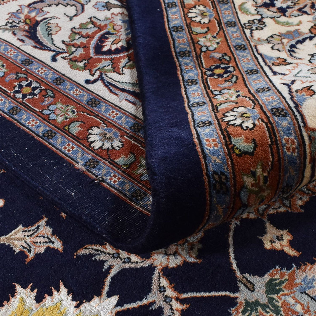 Persisk tæppe - Classic - Royal - 345 x 241 cm - mørkeblå