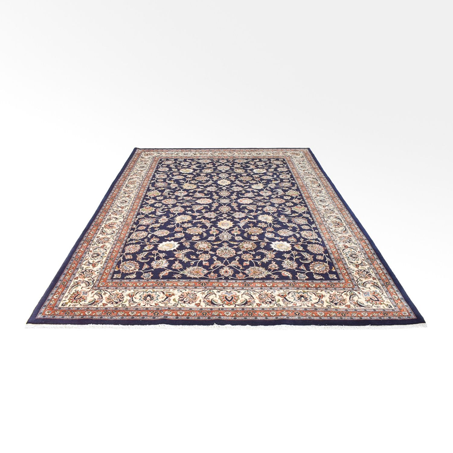 Persisk tæppe - Classic - Royal - 345 x 241 cm - mørkeblå